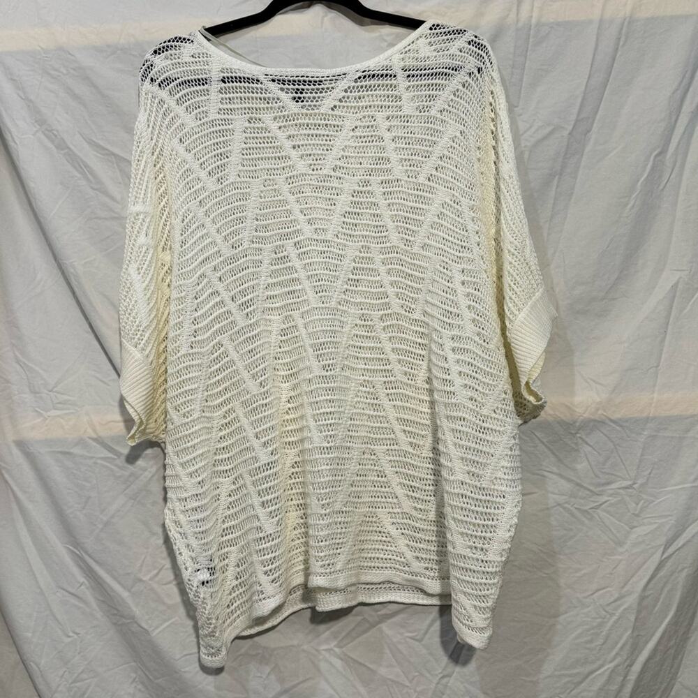 Lane Bryant Open-Knit Pullover Cover-Up Women’s Plus Size 22/24 Beach Casual - Picture 4 of 4